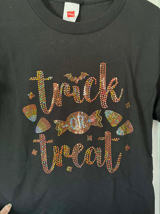 Trick or Treat Rhinestone Tee