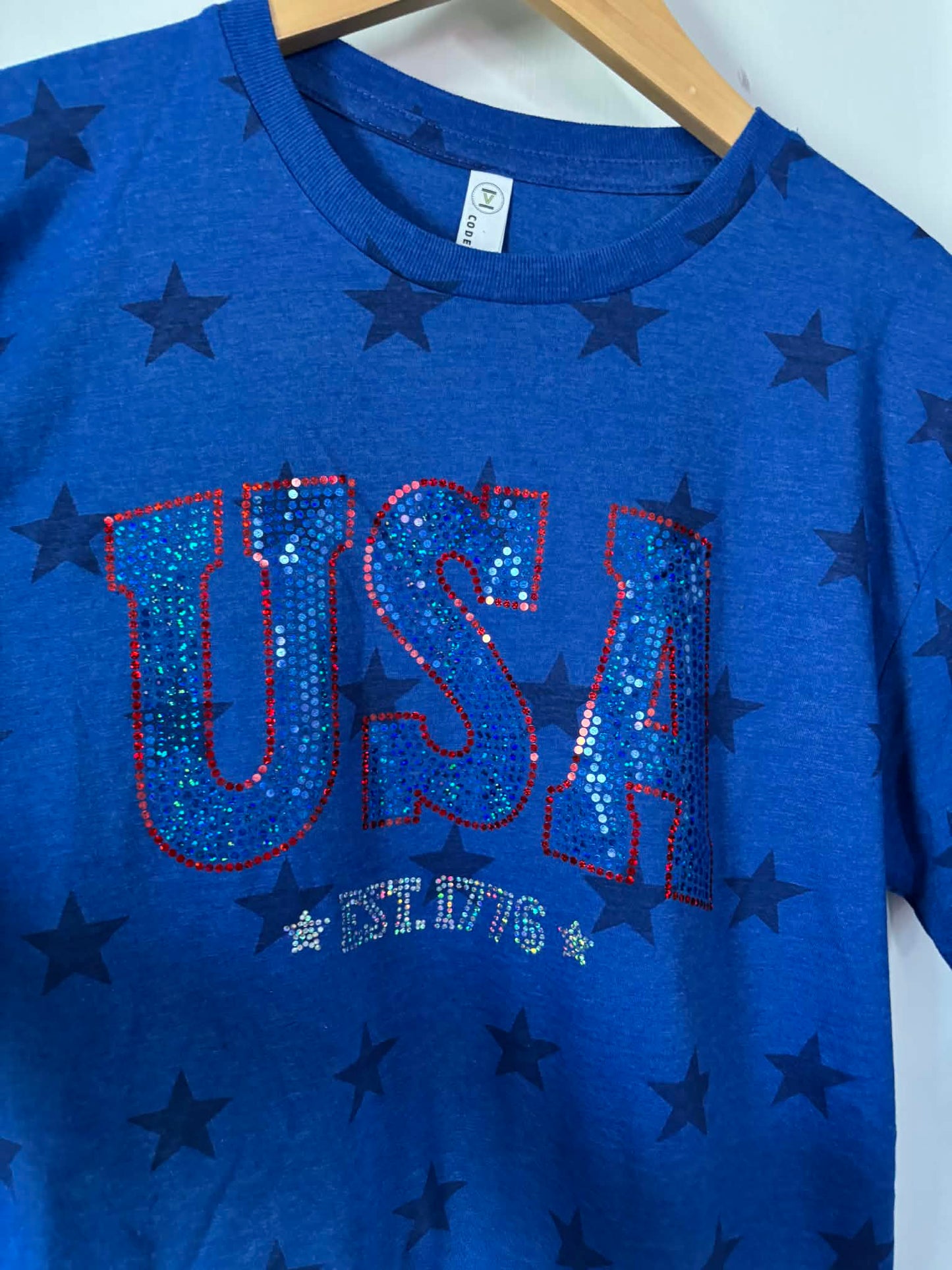 USA Rhinestone Tee
